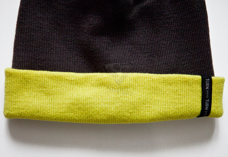 
                    BROEL Turn czapka dwustronna beanie brąz-żółty
                