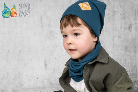 
                    Broel CONAN czapka dla chłopca na wiosnę organic jeans
                