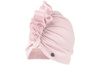 Jamiks VINTAGE PINK turban dla dziewczynki dresówka pudrowy róż