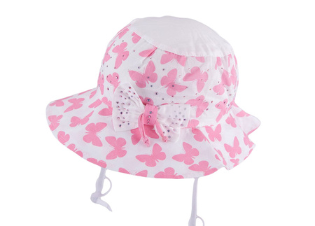 
                    Tutu kapelusz na lato dla dziewczynki motylki różowy
                