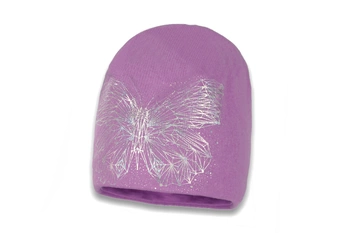 
                    Broel IRMA czapka dla dziewczynki motylek fioletowa
                