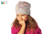 
                    BROEL Santana czapka dla dziewczynki na wiosnę wiskoza turkus-fuksja
                