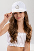 Jamiks ZAIDA czapka z daszkiem dla dziewczynki ecru