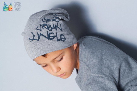 
                    BROEL Dallas czapka dla chłopca beanie bambus szary-grafit
                